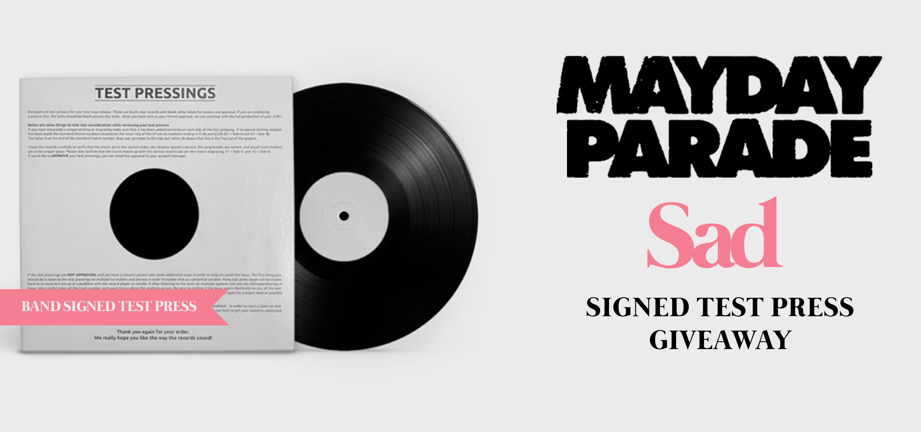 Mayday Parade - Sad Giveaway